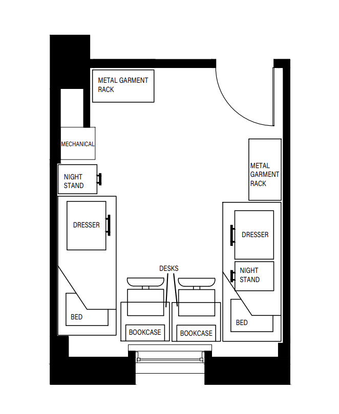 Hudson Hall floor plan